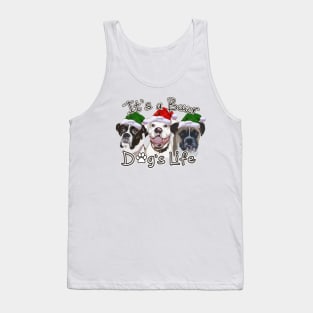 Christmas Boxer Dog Life Tank Top